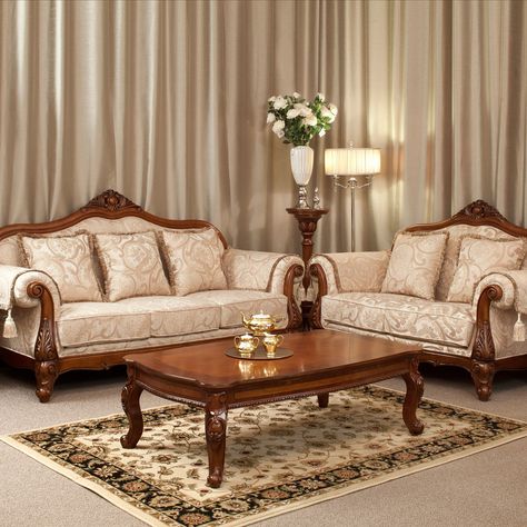 Sofa Design Wood, Luxury Furniture Sofa, Wooden Sofa Set Designs, Wooden Sofa Designs, Lounge Suites, Wooden Sofa Set, Living Room Sofa Design, Sofa Set Designs, Wooden Sofa