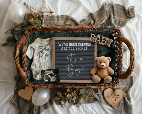 Boho Boy Pregnancy Announcement Digital, Floral Baby Boy Announcement, Blue Gender Reveal, Little Brother Instagram Reveal Editable Template Baby Boy Pregnancy Announcement, Boy Pregnancy Announcement, Boy Pregnancy, Blue Gender Reveal, Pregnant With Boy, Boy Announcement, Baby Boy Announcement, Boho Maternity, Little Brother