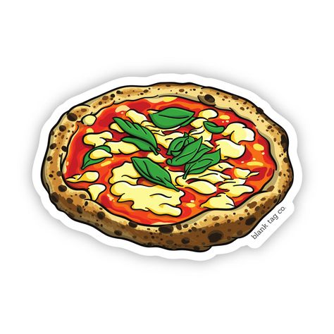 Pizza Journal, Napoletana Pizza, Foods Sticker, Fast Food Stickers, Italy Stickers, Pizza Emoji, Pizza Icon, Pizza Sticker, Red Stickers