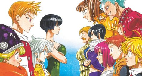 Los Siete Pecados Capitales originales podrían haber pasado la antorcha a la próxima generación, pero esos nuevos protagonistas de anime están listos para tomar las riendas a través de los Cuatro Caballeros del Apocalipsis. Con la serie de manga del creador Nakaba Suzuki originalmente llegando en 2021 y continuando lanzando nuevos capítulos hasta el día … Apocalypse Character, 7 Sins, Seven Deady Sins, Horsemen Of The Apocalypse, Seven Deadly Sins Anime, The Apocalypse, 7 Deadly Sins, Aesthetic Japan, Four Horsemen