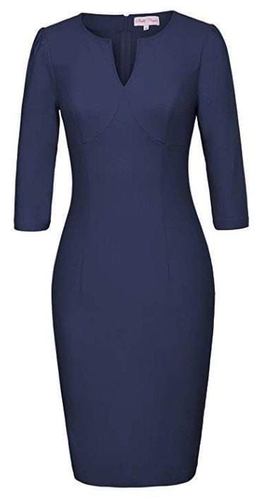 Corporate Dress, Office Dresses For Women, Stylish Work Attire, Classy Dress Outfits, Classy Work Outfits, Dress Navy Blue, Uk Clothing, Fashionista Clothes, Stylish Work Outfits