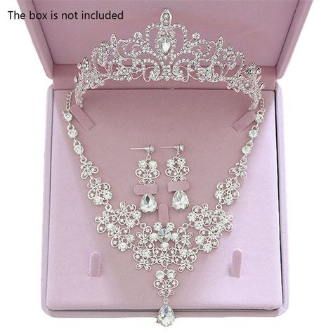 Prom Jewelry Sets, Crystal Bridal Jewelry Sets, Crystal Wedding Jewelry, Crystal Bridal Tiaras, Bride Necklace, Bride Tiara, Bridal Accessory, Crystal Tiara, Crown Necklace