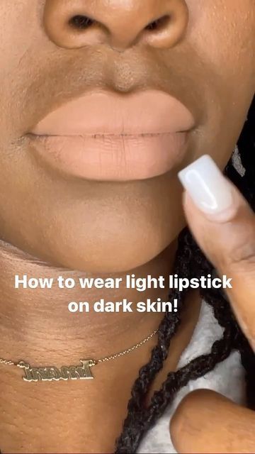 Rose on Instagram: "How to wear light lipstick on darker skin tones! 🤎 All lip colors are now available! Brown Liquid Lipstick: @theblinkqueenllc “Mother Earth” Light Liquid Lipstick: @theblinkqueenllc “Stone” Pink Lipgloss: @theblinkqueenllc “Bubblegum” • • • #makeupforwoc #makeupforwomenofcolor #makeupformelaningirls #makeup #makeupforblackwomen #darkskinmakeup #blackmua #blackwomen #lipgloss #hairnbeautydirectory #liquidlipstick #loclivin #blackgirlmagic #locnation #liptutorial #naturalha Brown Liquid Lipstick, Pink Lipgloss, Darker Skin Tones, Best Lipstick Color, Lipstick For Dark Skin, Light Lipstick, Girls Lipstick, Lip Tutorial, Brown Skin Makeup