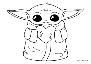 Yoda Pictures, Star Wars Art Drawings, Yoda Drawing, Stitch Coloring Pages, Valentine Coloring Pages, Valentines Day Coloring, Disney Colors, Valentine Coloring, Easy Coloring Pages