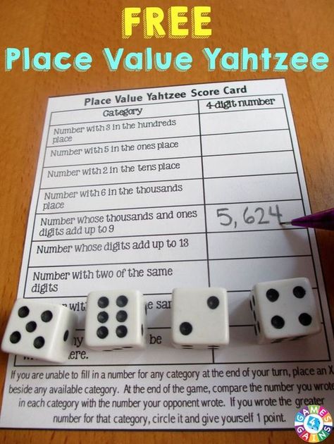 This is such a fun game to help students practice place value. Comes with 4 different levels of play! Place Value Game, Place Value Games, Math Place Value, Math Number Sense, Fifth Grade Math, Fourth Grade Math, Math Intervention, Math Instruction, Math Methods