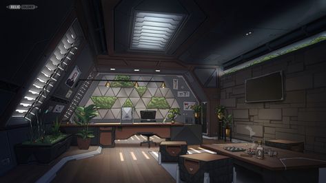 Sci-fi Office, Sci Fi Environment Interiors, Sci Fi Office, Cyberpunk Office, Ceo Office, Sci Fi Environment, Interior Design Photography, Floor Plan Layout, Cyberpunk Art