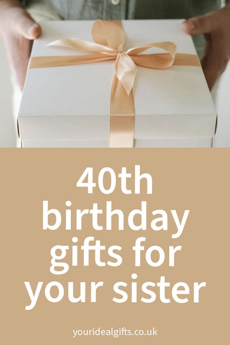 40th birthday gifts for your sister Birthday Gifts For Your Sister, Thoughtful Birthday Gifts, Thoughtful Gifts For Her, Gifts For Your Sister, 40th Birthday Gifts, Sister Birthday, Birthday Gifts For Her, 40th Birthday, Gift Guide