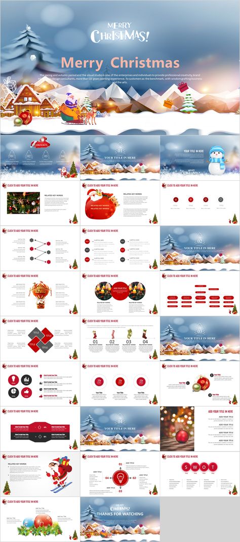 Event Ideas Creative, Christmas Infographic, Christmas Powerpoint, Christmas Powerpoint Template, Presentation Animation, Infographic Chart, Design Powerpoint, Company Design, Professional Powerpoint Templates