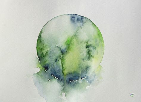 stone sphere. watercolor. artist: Jennifer Thangavelu. facebook: Limninescence Fine Art Stone Sphere, Watercolor Artist, Watercolor And Ink, Antonio Mora Artwork, Watercolor Art, Art Inspiration, Fine Art, Stone, Art