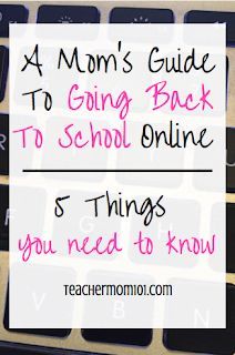 A Mom's Guide to Online College - Teacher Mom 101 #onlinecollegeschool College Mom, Types Of Education, Importance Of Time Management, Going Back To College, College Courses, Online Degree, Online University, Online Student, Teacher Mom