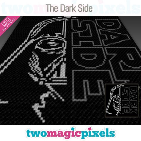 Star Wars Graphgan, Crochet Star Wars Blanket Pattern, C2c Star Wars Blanket, Star Wars Corner To Corner Crochet, C2c Star Wars, Star Wars Blanket Crochet Pattern, Star Wars Crochet Blanket, Star Wars Blanket Crochet, Magic Pixels