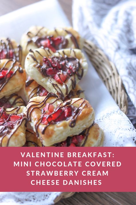 Tamara Like Camera - inspiration, lifestyle, and family adventure Valentines Day Pastry Ideas, Valentine’s Day Breakfast, Valentines Pastry, Valentine Breakfast Ideas, Valentines Breakfast Ideas, Valentines Day Breakfast Ideas, Cream Cheese Danishes, Strawberry Valentines, Valentines Day Breakfast