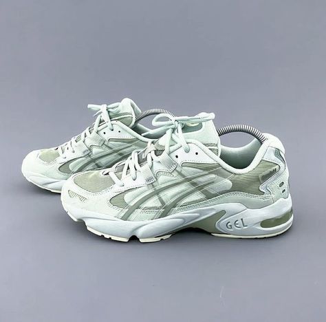 Asics Gel Kayano 5, Fun Shoes, Dr Shoes, Asics Gel Kayano, Gel Kayano, Chunky Shoes, Dad Shoes, Green Sneakers, Hype Shoes