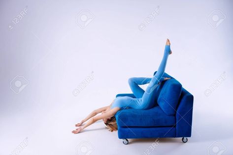 Unusual pose. Beautiful gracious woman lying upside down on the sofa while practicing her movements , #sponsored, #gracious, #woman, #Beautiful, #Unusual, #pose Professional Business Cards, Upside Down, Leather Backpack, Card Ideas, Business Card, Business Cards, Sofa, Leather