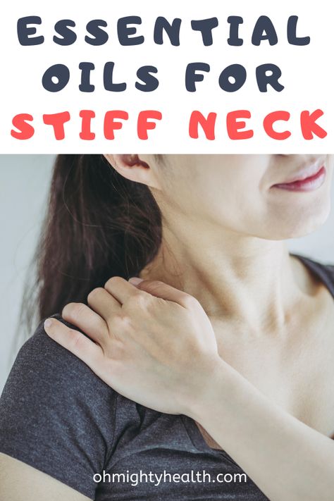 Essential Oils For Stiff Neck, Muscle Relaxer Essential Oil, Essential Oils For Muscle Pain, Stiff Neck Relief Remedies, Essential Oils Muscle Relaxer, Stiff Neck Relief, Natural Muscle Relaxer, Sore Neck, Stiff Neck