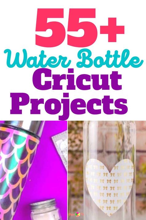 55+ Easy Cricut Water Bottle Ideas for Beginners - Paper Flo Designs Cricut Drink Bottle Ideas, Kids Water Bottle Vinyl, Water Bottle Cricut, Water Bottle Ideas, Water Bottle Designs, Water Bottle Decals Vinyls, Free Svg Cricut, Camp Store, Mermaid Water Bottle