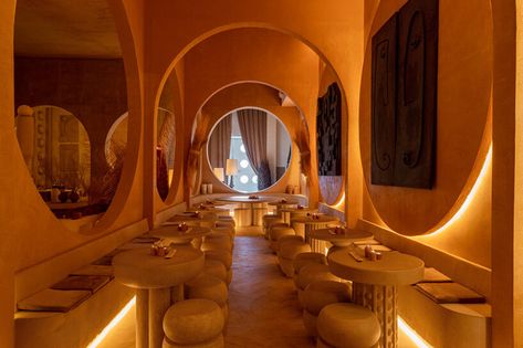 natural textures & earth tones wrap cavernous la nena cafe in dubai Cafe Dubai, Coffee Gallery, The Best Green Beans, 2022 Picture, Industrial District, Statement Decor, Home Decor Brand, Warm Interior, Retail Concepts