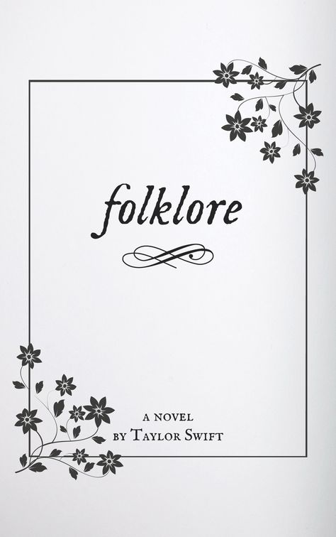 I made this concept for Folklore: A Novel by Taylor Swift on Canva. I created the front cover, title page, contents page, the first chapter, back cover, and mockups. Taylor Swift Book Cover, Folklore Book Cover, Folklore Cover, Taylor Swift Book, Taylor Swift Shirts, Book Cover Template, Book Binding Diy, Portrait Design, Book Drawing