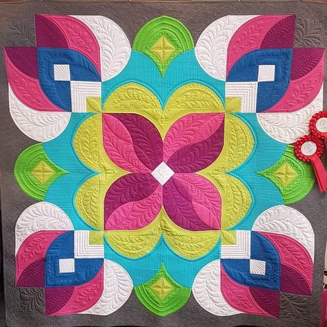 WOW!! Heather’s Posh Blossom quilt is absolutely gorgeous!! The quilting and fabric choice is perfect! 😍 @heatherhopkinsquilts  #sewkindofwonderful #quickcurveruler #poshblossom Blossom Quilt, Indian Rangoli Designs, Sew Kind Of Wonderful, Very Easy Rangoli Designs, Rangoli Designs Photos, Rangoli Designs Simple Diwali, Easy Rangoli Designs Diwali, Rangoli Side Designs, Rangoli Colours