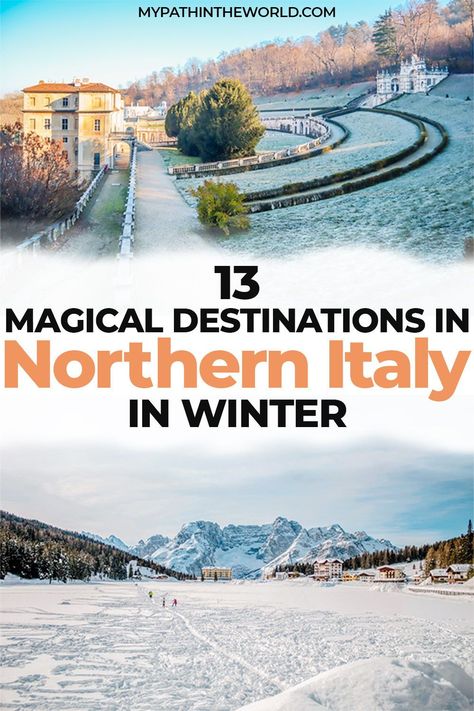 Whether you're dreaming of an enchanting Christmas break, craving a snowy outdoorsy adventure, or just looking to avoid the tourist crowds, you'll find plenty of places to visit in northern Italy in winter that will tick all your boxes. Let's find the perfect one for you! Italy In Winter, Cold Weather Travel, Enchanting Places, Best Places In Italy, Italy Destinations, Christmas In Italy, Winter Travel Destinations, Foreign Travel, Cities In Italy