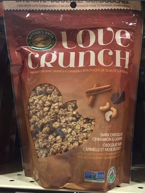 Love Crunch Granola Dark Chocolate Cinnamon Cashew Mocha Granola, Healthy Granola Cereal, Love Crunch Granola, Granola Bars From Granola Cereal, Types Of Cereal, Crunchy Granola, Granola Cereal, Chocolate Cinnamon, Cashew