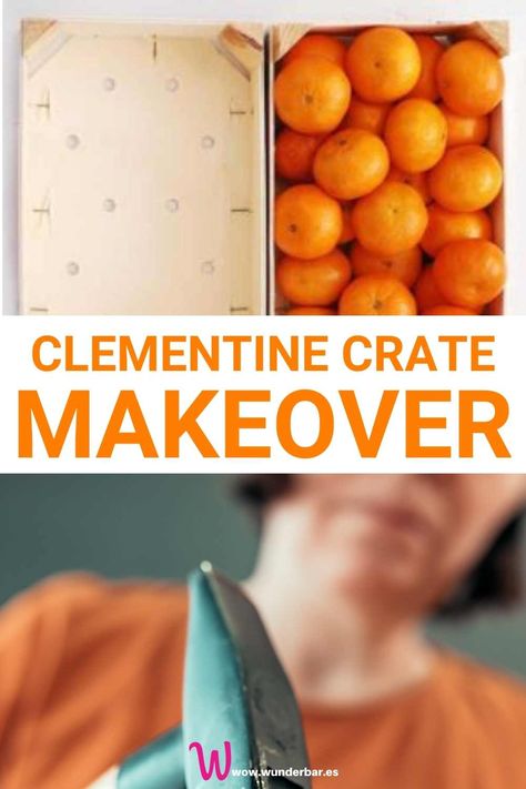 The little wooden clementine crate is just too good to go! Here are ideas how to turn them into useful or decorative items. reuse | repurpose | tangerine crate | fruit crate | wooden crate | clementine box | tangerine box How To Paint Wooden Crates, Are Ideas, Crate Ideas, Fruit Crate, Wooden Crate, How To Turn, Repurpose, Decorative Items, Fruit