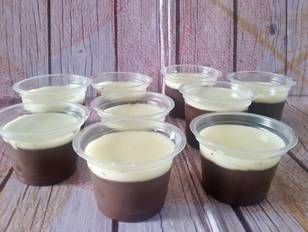 Puding Coklat Fla ala KFC langkah memasak 3 foto Non Bake Desserts, Puding Mangga, Lapis Surabaya, Puding Roti, Coffee Jelly, Berbuka Puasa, Sushi Night, Pudding Cups, Pudding Desserts