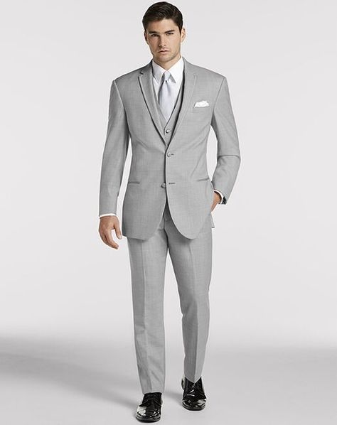 Light Grey Tuxedo, Tuxedo Styles, Suit For Men Wedding, Tuxedo With Tails, Tux Shirt, Grey Tuxedo, Grey Suit Men, Light Grey Suits, Classic Tuxedo