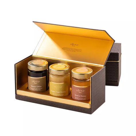 Jam Packaging, Honey Gift, Jam Gift, Spices Packaging, Honey Bottles, Honey Packaging, Luxury Packaging Design, Jar Packaging, Honey Gifts