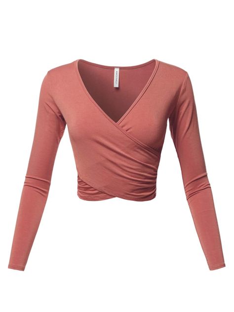 Alex Taylor, Pink Clothes, Crossover Top, Modesty Fashion, Wrap Crop Tops, The Embrace, Fame Dr, Outfits 2022, Birthday List