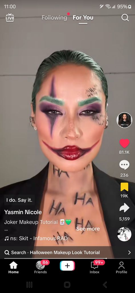 Skellington Makeup Female, Jack Skellington Makeup Female, Jack Skellington Makeup, Skellington Makeup, Joker Makeup Tutorial, Joker Makeup, Fun Makeup, Makeup Looks Tutorial, Halloween Makeup Looks