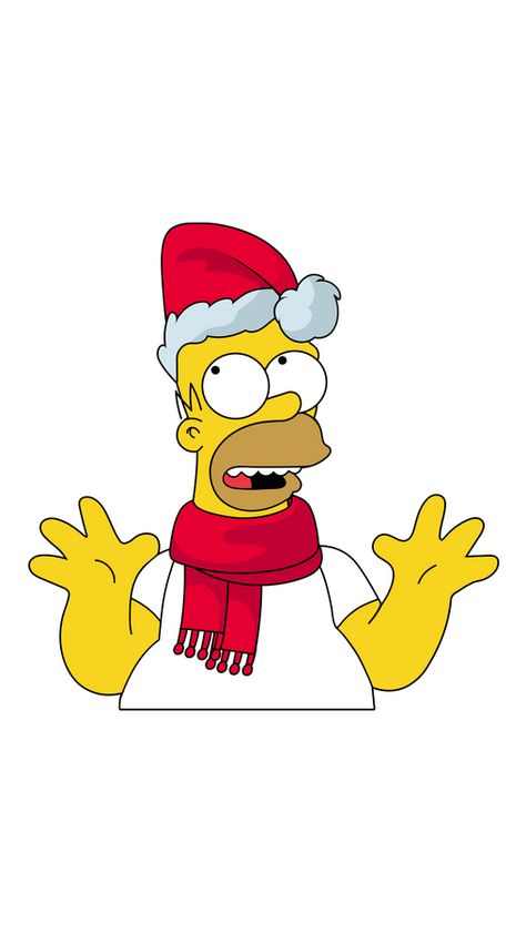 Homer Simpson Christmas, Christmas Simpsons, Simpson Christmas, Christmas Drawings Easy, Simpsons Christmas, Disney Canvas Paintings, Disney Characters Christmas, Easy Christmas Drawings, Christmas Cartoon Characters