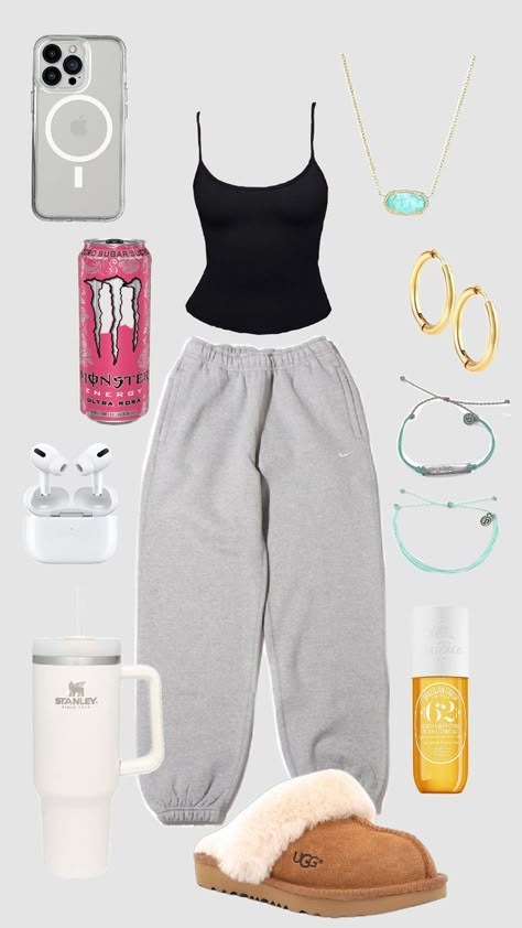 Comfy School Outfits Lazy Days Summer, Comfy Fit Ideas, Chill Outfits Lazy Days Summer, Comfy Outfit Ideas For School, Lazy Outfits Aesthetic, Comfy Chill Outfits, Winter Lazy Outfits, Chill Outfits Lazy Days, Shuffle Fits