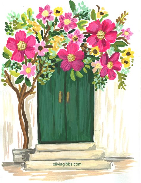 Olivia Gibbs, Build A Door, Frida Art, Watercolor Flower Art, Small Canvas Art, Diy Canvas Art Painting, Flower Art Painting, Mini Canvas Art, Painting Art Projects