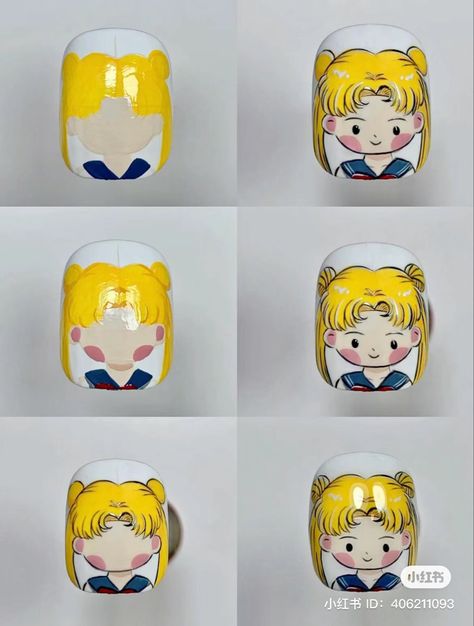 Korea Nail, Starbucks Cup Art, Pop Art Nails, Anniversary Cards Handmade, Korean Nail Art, Purple Acrylic Nails, Nail Drawing, Anime Nails, Art Painting Tools