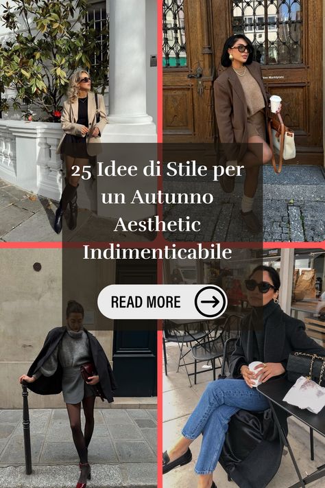 Lasciati ispirare da 25 idee di outfit per creare un autunno dal sapore aesthetic indimenticabile. Dalle giornate in montagna ai pomeriggi in città, questi look si adattano a ogni momento della tua vita, sia che tu stia andando a scuola, all’università, o uscendo per una serata glamour. Con tocchi che anticipano l’inverno 2024 e dettagli che aggiungono personalità al tuo stile, troverai l’ispirazione perfetta per creare outfit che parlano di te in ogni occasione. Chic Casual