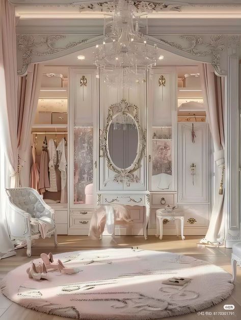 Princess Closet Aesthetic, Princess Core Bedroom, Princess Core Room, Princesscore Bedroom, Elegant Room Aesthetic, Princess Bedroom Aesthetic, Bedrooms Ideas Master, Painting Bedrooms, Bedroom Inspirations Teenage Aesthetic