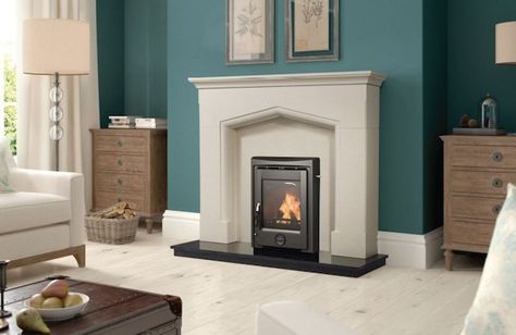 Henley Apollo Insert Stove 5 kW Output125mm FlueSteel BodyCast Iron DoorWas €895 inc VAT Now €550 inc VATAvailable from Newbridge Heating Centre#xtor=CS1-41-[share] Insert Stove, Marble Hearth, Outdoor Fireplace Plans, Country Fireplace, Stove Black, Inset Stoves, Diy Outdoor Fireplace, Fireplace Suites, Fire Surround