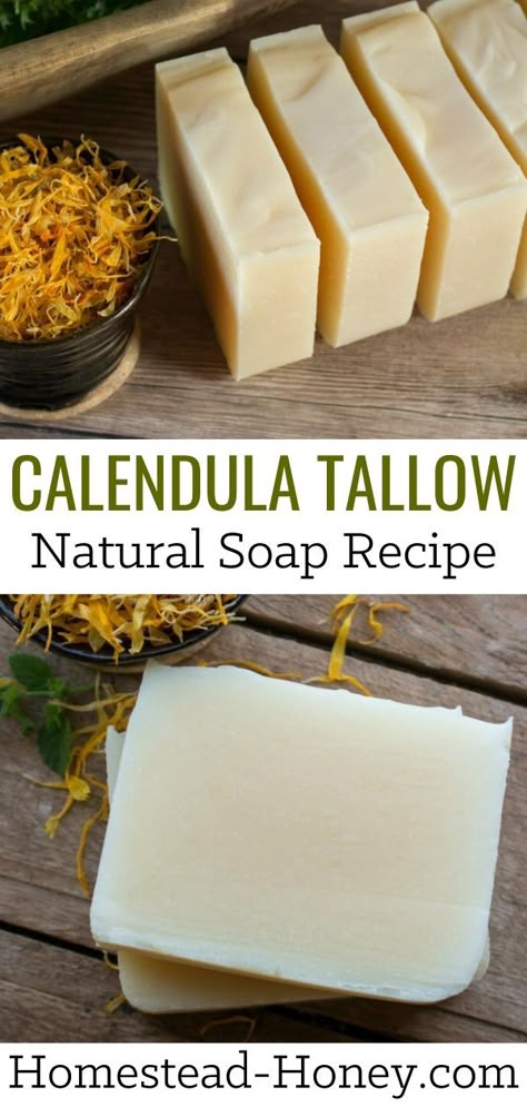 Tallow Soap Recipe, Soap Bar Recipe, Tallow Recipe, Crunchy Living, Medicine Garden, Natural Soaps Recipes, Diy Soap Bars, Tallow Soap, Săpunuri Handmade