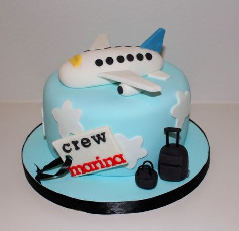 Flight Crew Cake Cabin Crew Cake, Flight Attendant Cake, Plane Cake, Map Cake, Birthdays Cakes, Cake Transport, Farewell Cake, Airplane Cake, Travel In Europe