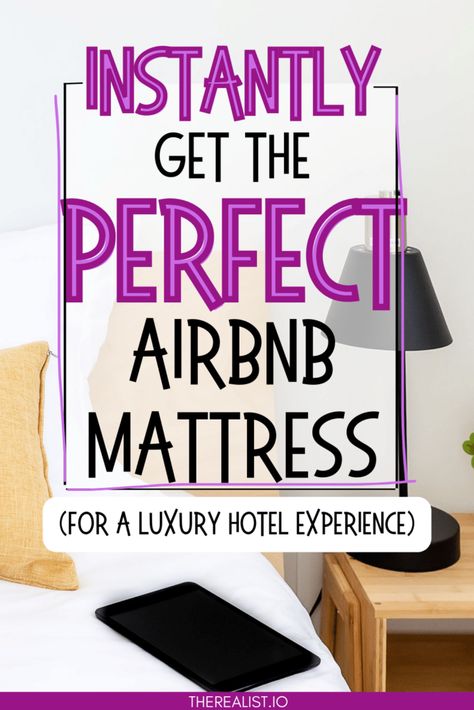 The best Airbnb mattress Beds For Air Bnb, Best Air Bnb Mattress, Best Mattress For Airbnb, Best Bedding For Vacation Rental, Airbnb Mattress, Best Bedding For Airbnb, Airbnb Bedding, Airbnb Bedroom, Airbnb Checklist