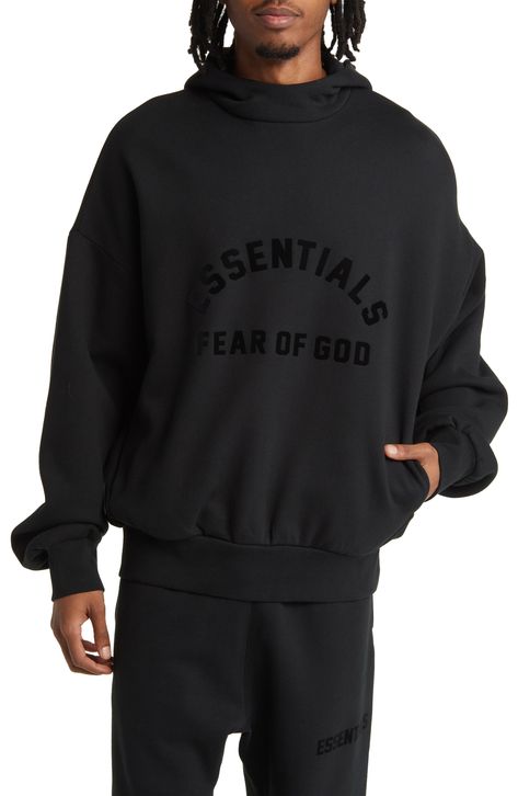 Essentials Hoodie Black, Fear Of God Hoodie, Essentials Fear Of God, Essentials Hoodie, Boys Fits, Fear Of God Essentials, Fear Of God, 로고 디자인, Signature Logo