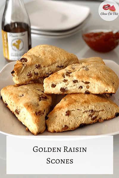 Golden Raisin Scones, Golden Raisin Recipes, Sourdough Scones, Raisin Scones, Raisin Recipes, Breakfast Pastries, Golden Raisins, Scone Recipe, Breakfast Dessert