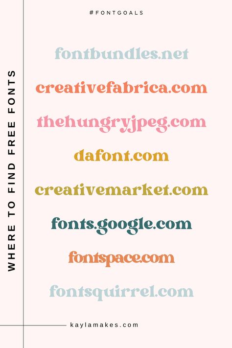 Best Websites For Free Fonts - Kayla Makes Free Fonts Retro, Fonts For Business, Font Websites, I Love Glitter Font, Free Fonts For Commercial Use, Free Font Websites, Letterpress Font, Fonts For Commercial Use, Instagram Fonts