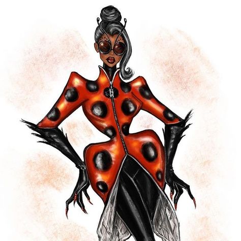 Hayden Williams on Instagram: "She’s a lady�…bird 🐞 🖤🧡❤️ Inspired by ‘Les Insectes’ 1997 by Thierry Mugler #Ladybird #Ladybug #Insect #LesInsectes #ThierryMugler #Mugler #Halloween #DressUp #SpookySeason" Mugler Insect, Fruits Outfit, Insect Outfit, Bug Woman, Ladybug Pictures, Insect Fashion, Dr Faustus, Bug Fashion, Ladybug Insect