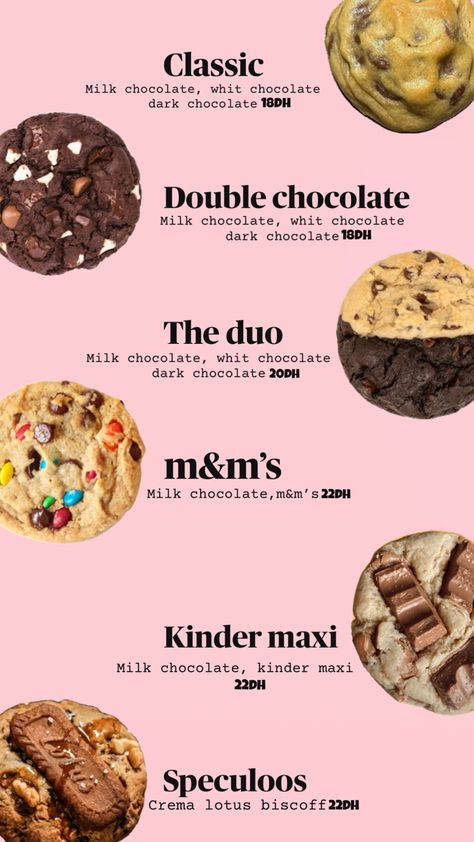 Cookie Business Instagram Feed, Cookie Names For Business, Cookies Name Ideas, Cookies Menu Design Ideas, Cookie Menu Design, Cookie Business Names, Cookie Guide, Business Instagram Feed, Selling Cookies