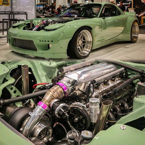 Car Turbo, Rx7 Fd Wallpaper, Rx7 Engine, Fd Rx7, Dragster Car, Rx7 Rotary Engine, Fc Rx7, To Fast To Furious, Turbo Car