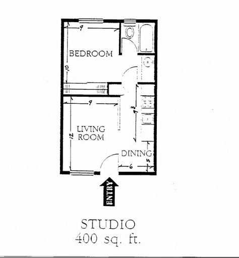 400 Sq Ft Apartment, Studio Apartment Floor Plans, Studio Floor Plans, Studio Floor, Studio Apartment Design, Tiny House Layout, Apartment Floor Plan, Home Design Software, Small House Floor Plans