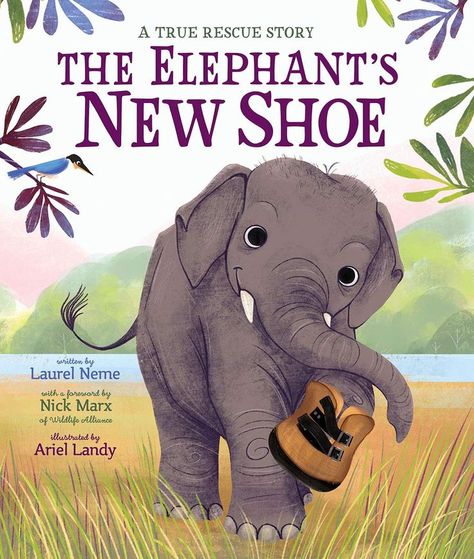 For animal-loving children, the story of how an elephant who was injured in a trap received a prosthetic foot to keep her going. A book for kids who like wildlife and also for anyone interested in medicine wildlife rehabilitation, elephants, Africa, Narrative nonfiction for kids, thorough reviews children's books, true books, elementary school kids, read-alouds, booklists, evaluation Nonfiction Books For Kids, Elephant Calf, Elephant Facts, Animal Rescue Stories, Foot Injury, Asian Elephant, An Elephant, Book Print, Baby Elephant