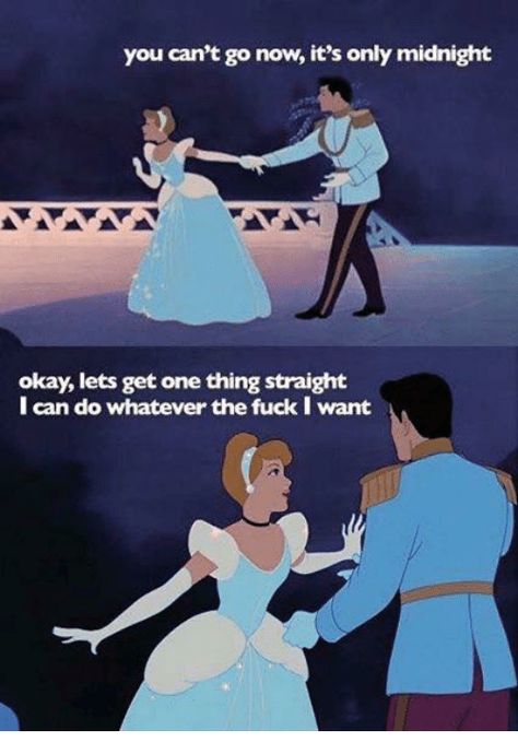 Cinderella Funny Disney Cartoons, Funny Disney Memes, Funny Disney Jokes, Bad Girl Quotes, Funny Disney, Disney Jokes, Quotes Disney, Cartoon Quotes, Disney Memes